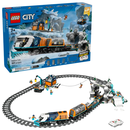 LEGO® City Explorers’ Arctic Polar Express Train 60470 with packaging