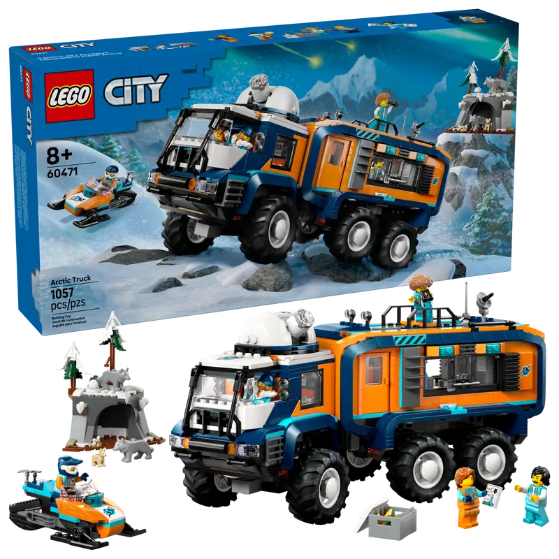 LEGO® City Arctic Explorer Science Lab Truck 60471 with packaging