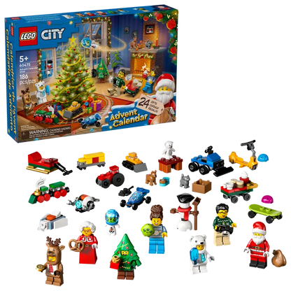 LEGO® City 60475 Advent Calendar 2025 packed with 24 gifts