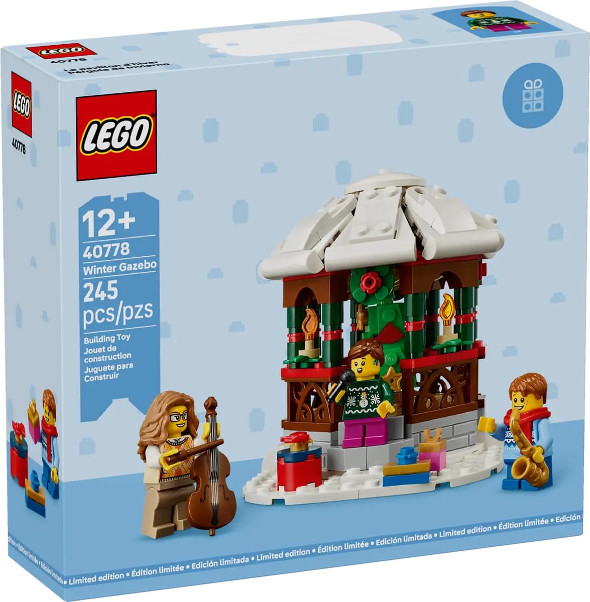 LEGO Winter Gazebo Building Set 40778