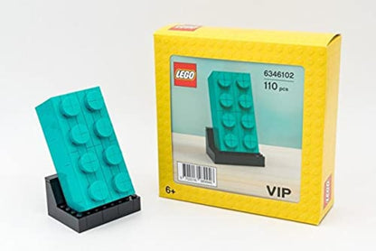 LEGO Teal Brick VIP 2020 2x4 Building Block Turquoise 6346102
