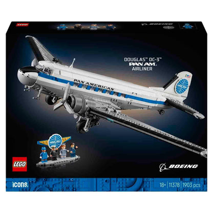 LEGO Icons Douglas DC-3 Pan Am Airliner Set 11378