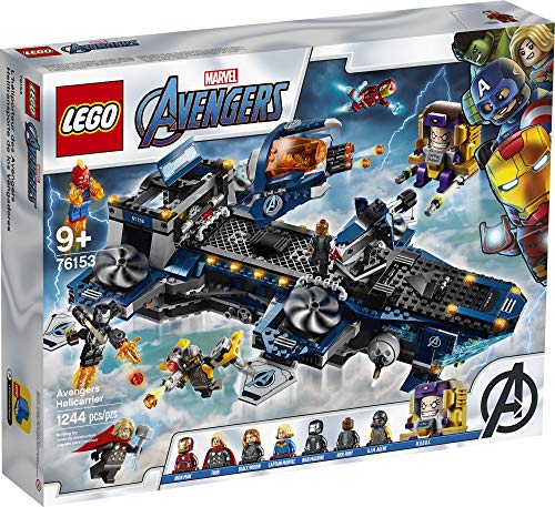 LEGO Marvel Avengers Helicarrier 76153 Fun LEGO Brick Building Toy with Marvel Avengers Action Minifigures, Great Kids Who Love Airplanes and Superhero Adventures (1,244 Pieces)