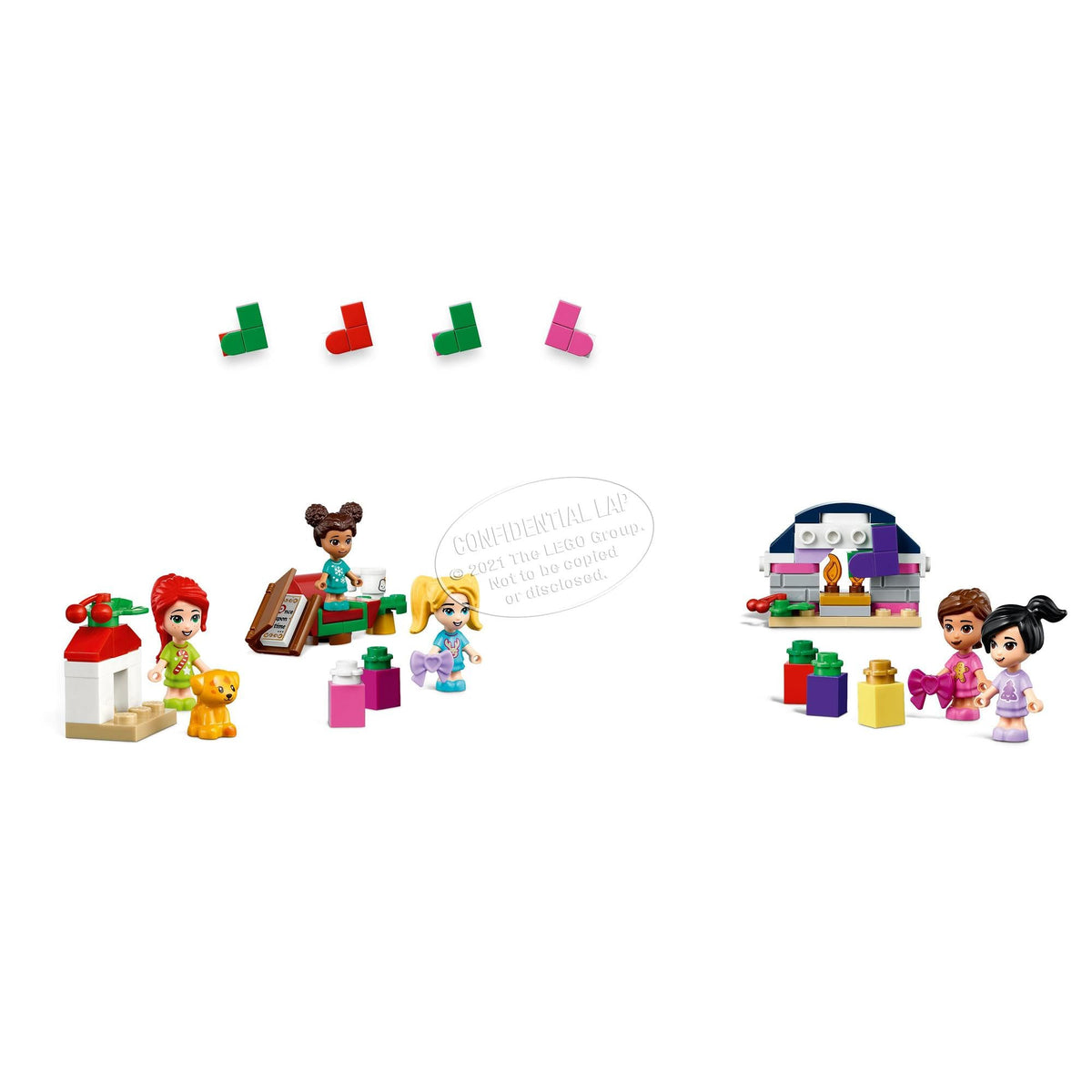 LEGO® Friends Advent Calendar 41690 Building Kit;Christmas Countdown for Creative Kids