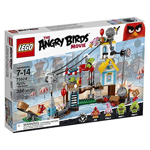 LEGO The Angry Birds Movie Pig City Teardown 75824