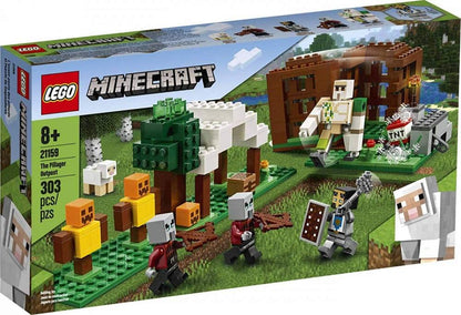 LEGO Minecraft The Pillager Outpost 21159 Awesome Action Figure Brick Building Playset for Kids Minecraft Gift, New 2020 (303 Pieces)