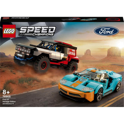 LEGO 76905 Speed Champions Ford GT Heritage Edition and Bronco R