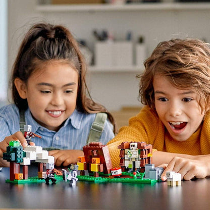 LEGO Minecraft The Pillager Outpost 21159 Awesome Action Figure Brick Building Playset for Kids Minecraft Gift, New 2020 (303 Pieces)