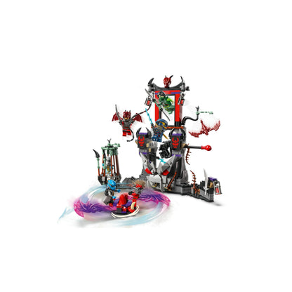 LEGO NINJAGO Dragonian Storm Village Ninja Toy for 7+ Year Old Boys & Girls, Dragons Rising Building Construction Setwith Spinner, 6 Minifigures & Interactive Features, Creative Kids Toys 71841