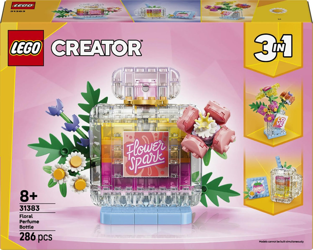 LEGO Creator Perfume Bottle: Flower Crush Toy, Birthday Gift 31383