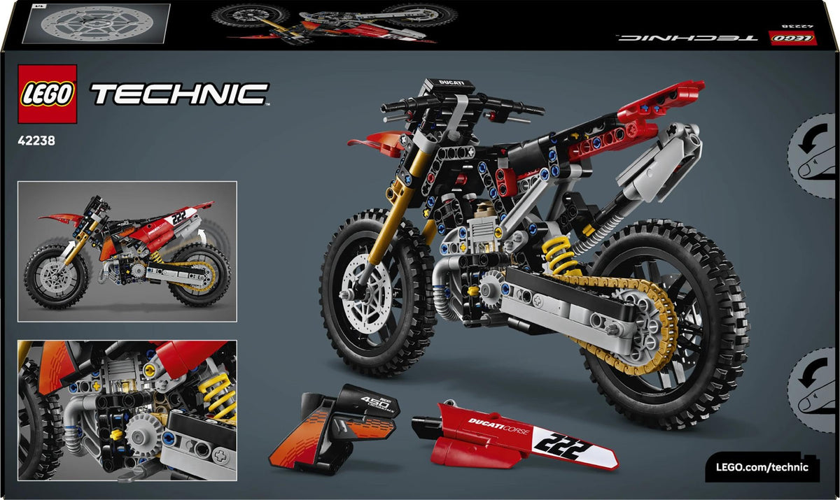 LEGO Technic Ducati Desmo450 MX Factory Bike 42238
