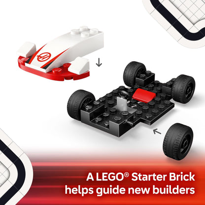 LEGO City F1 Williams Racing & Haas F1 Race Cars Building Toy for 4+ Year Old Boys, Girls & Toddlers, Formula 1 Construction Set with 2 Kids Toy Cars and 2 Driver Minifigures, Model Kit for Fans 60464