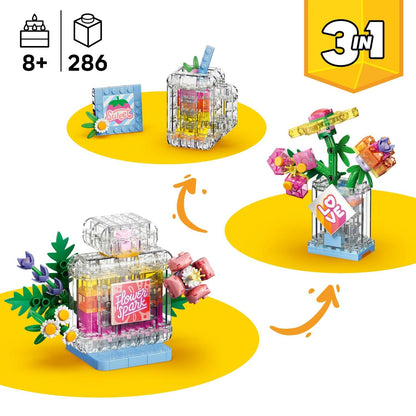LEGO Creator Perfume Bottle: Flower Crush Toy, Birthday Gift 31383