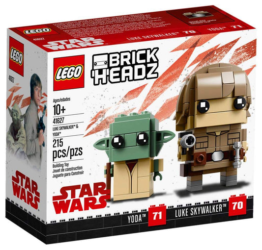 LEGO BrickHeadz Luke Skywalker & Yoda 41627