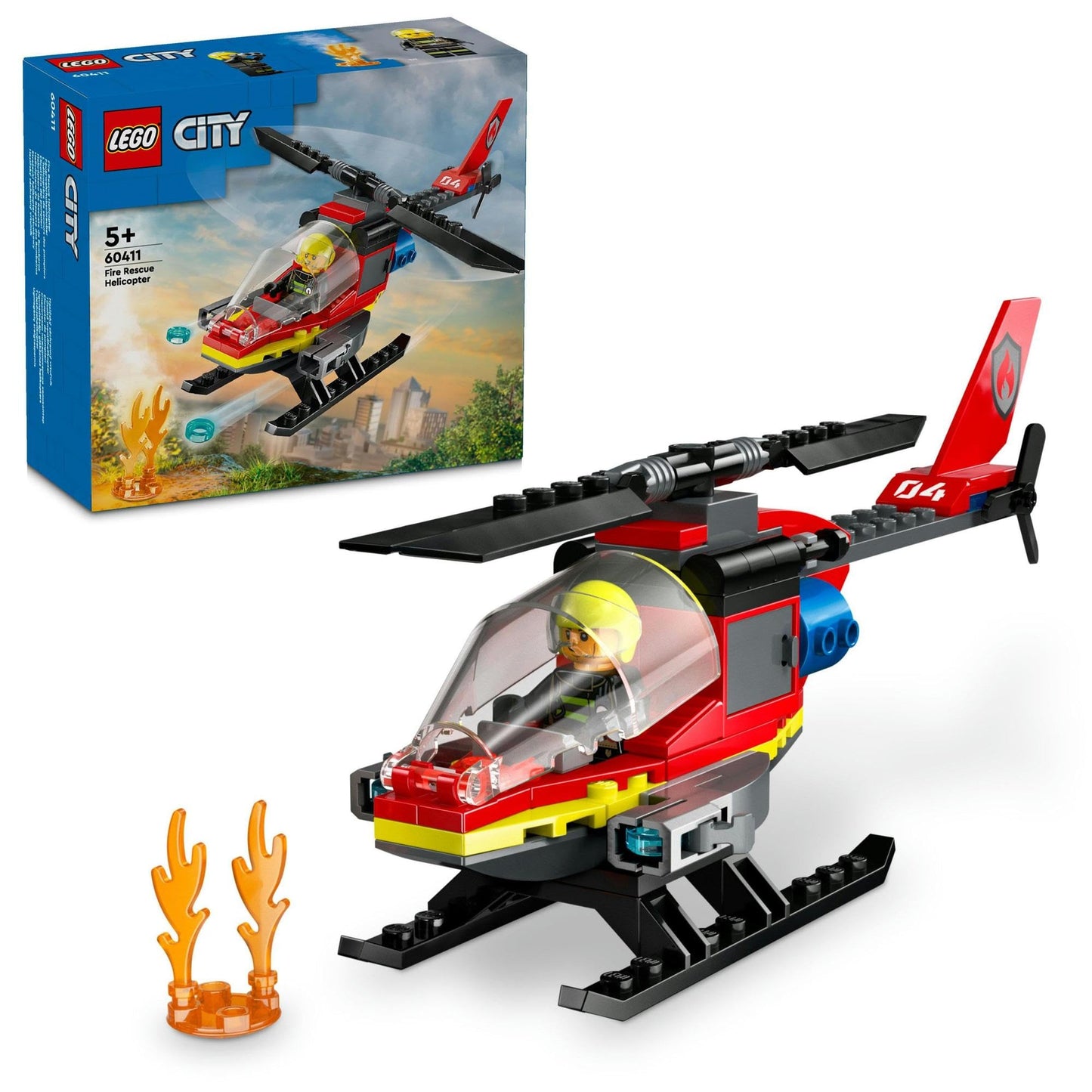 LEGO City Fire Rescue Helicopter 60411