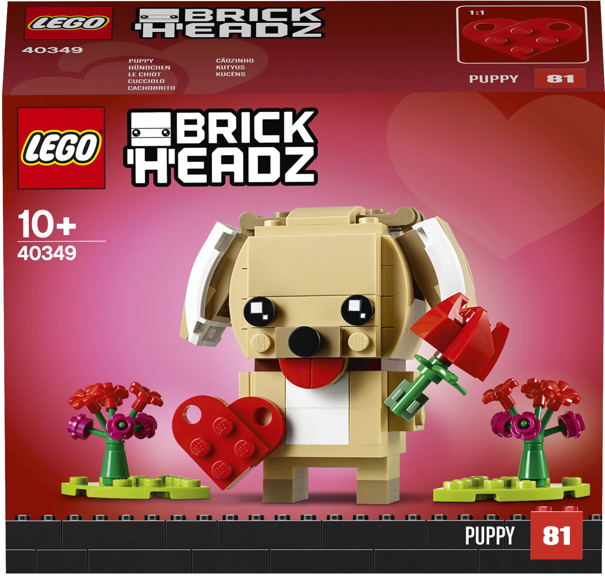 LEGO BrickHeadz Valentine's Puppy 40349