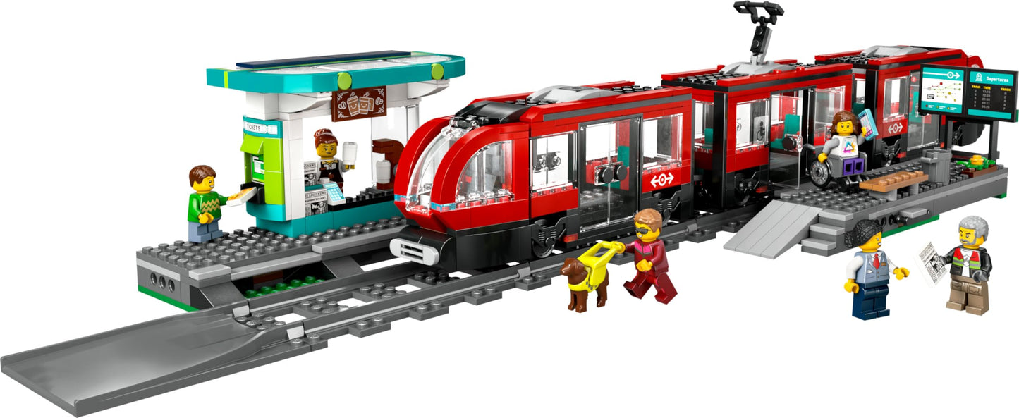 LEGO® City Downtown Tram and Station 60423