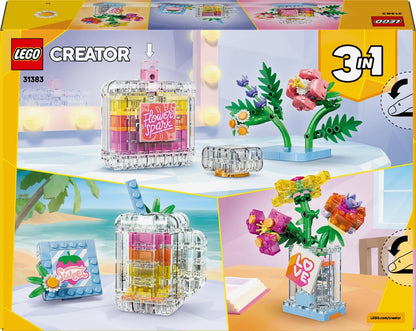 LEGO Creator Perfume Bottle: Flower Crush Toy, Birthday Gift 31383