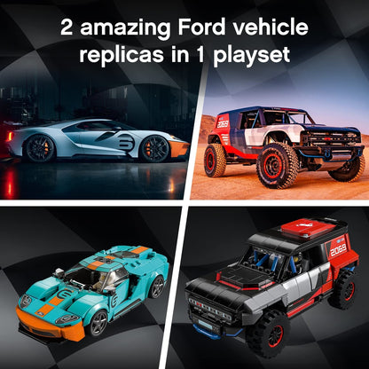 LEGO 76905 Speed Champions Ford GT Heritage Edition and Bronco R