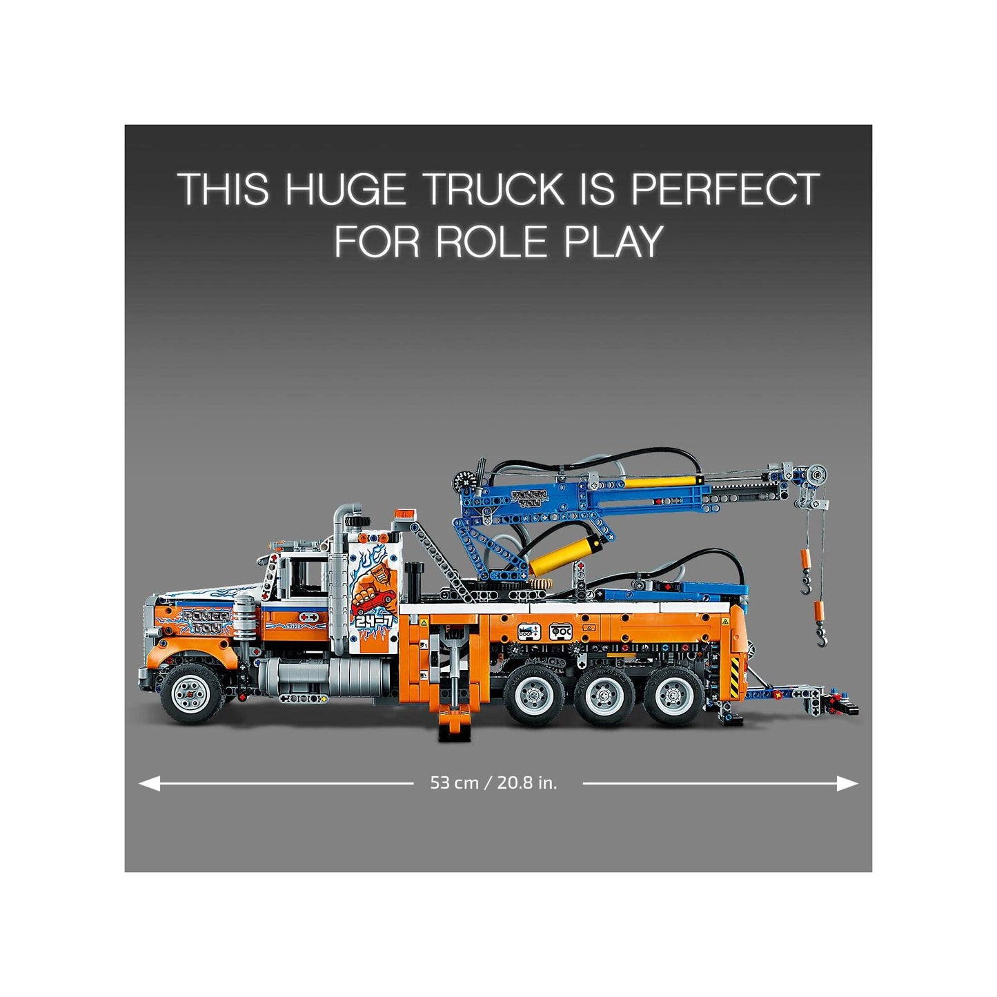 LEGO Technic Heavy-Duty Tow Truck with Crane 42128