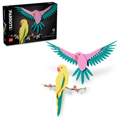 LEGO Art The Fauna Collection – Macaw Parrots, Nature Wall Artwork  31211