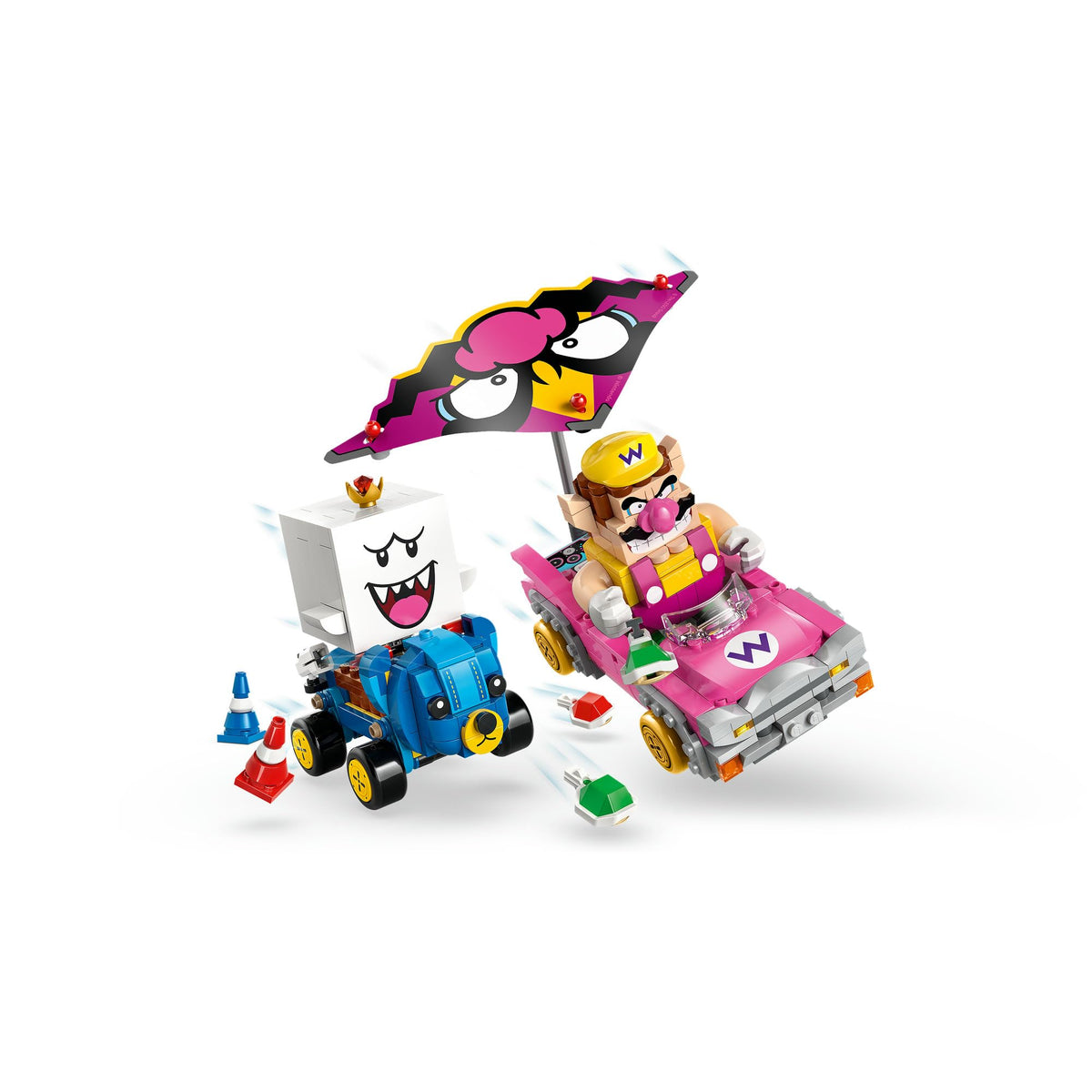 LEGO® Super Mario™: Mario Kart™ – Wario & King Boo Figures 72038 Badwagon and Teddy Buggy Drifting Toy Vehicles for Kids, Nintendo® Character Toy Idea for Boys, Girls and Any Gamers Aged 8 Plus