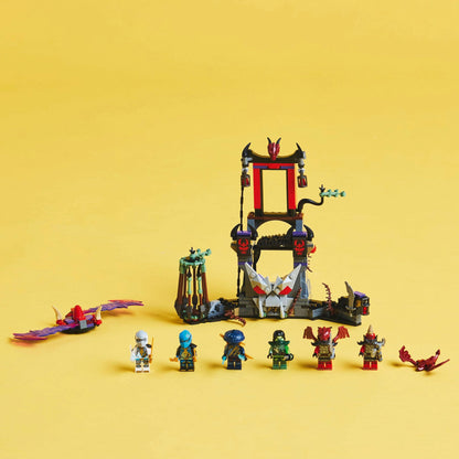 LEGO NINJAGO Dragonian Storm Village Ninja Toy for 7+ Year Old Boys & Girls, Dragons Rising Building Construction Setwith Spinner, 6 Minifigures & Interactive Features, Creative Kids Toys 71841