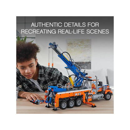 LEGO Technic Heavy-Duty Tow Truck with Crane 42128