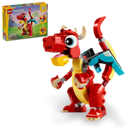 LEGO Creator 3 in 1 Red Dragon Toy 31145