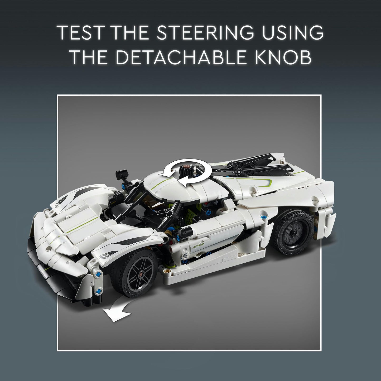 LEGO Technic Koenigsegg Jesko Absolut White Hypercar 42184