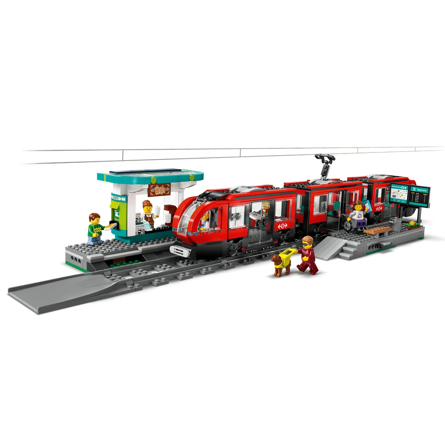 LEGO® City Downtown Tram and Station 60423