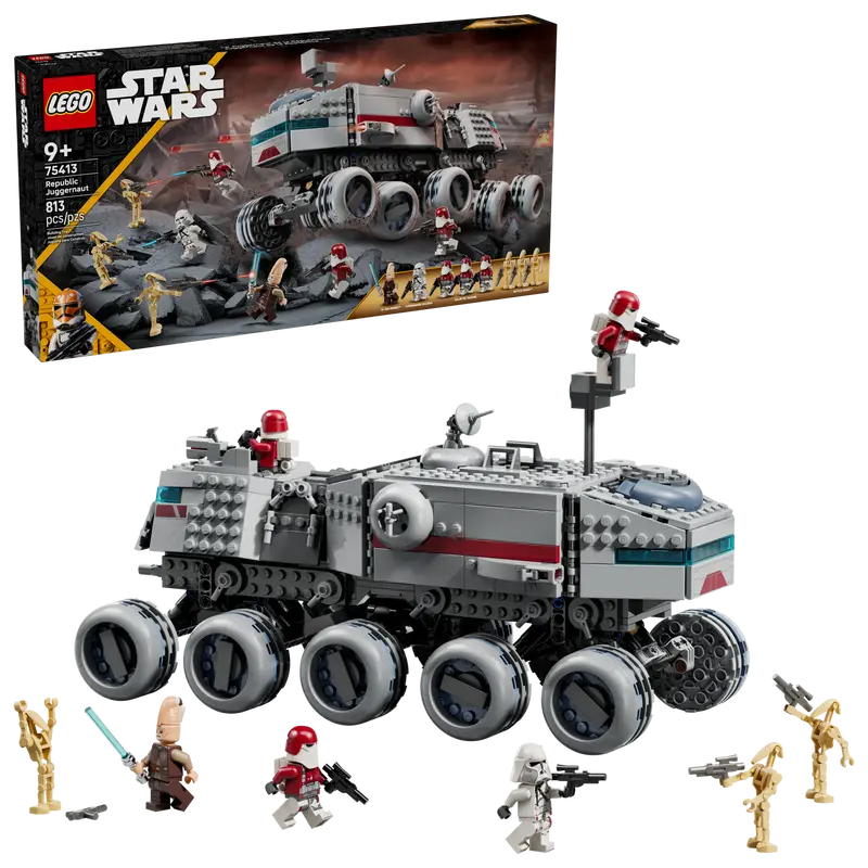 LEGO® Star Wars: The Clone Wars™ Republic Juggernaut 75413 with packaging