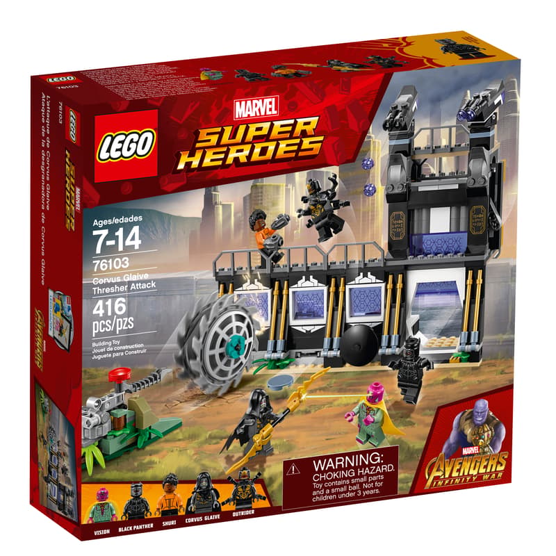 LEGO Marvel Super Heroes Avengers: Infinity War Corvus Glaive Thresher Attack 76103