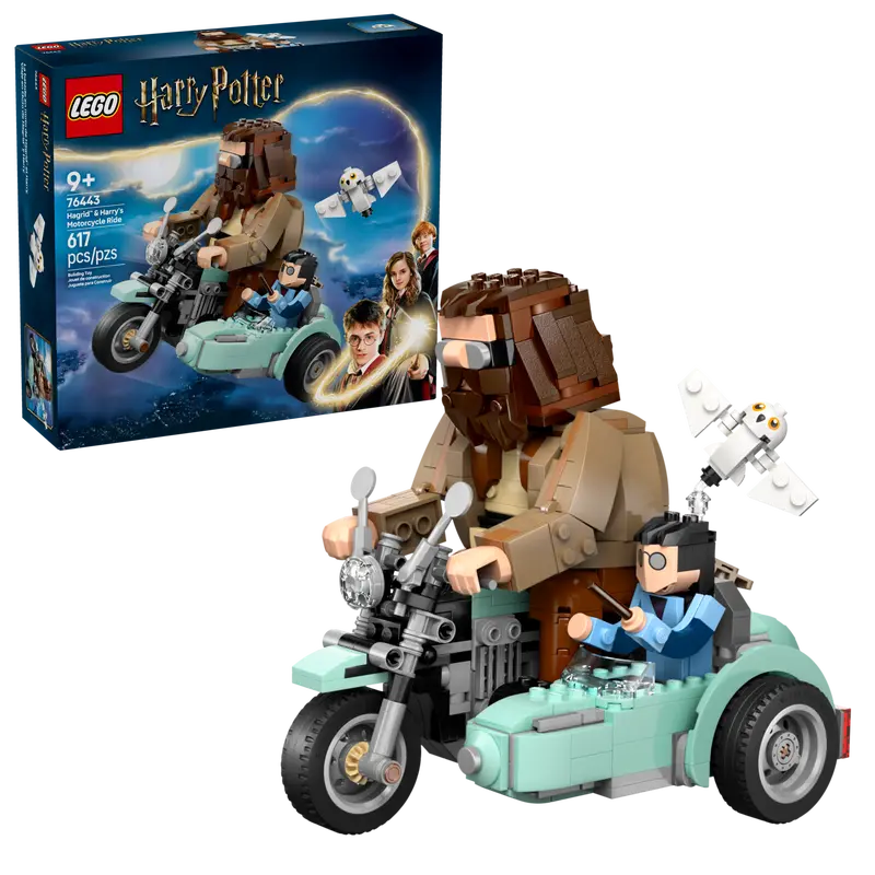 LEGO® Harry Potter™ Hagrid™ & Harry’s Motorcycle Ride 76443 with packaging