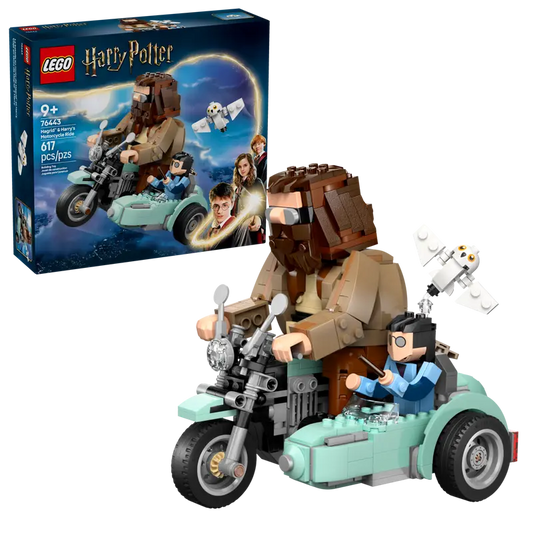 LEGO® Harry Potter™ Hagrid™ & Harry’s Motorcycle Ride 76443 with packaging