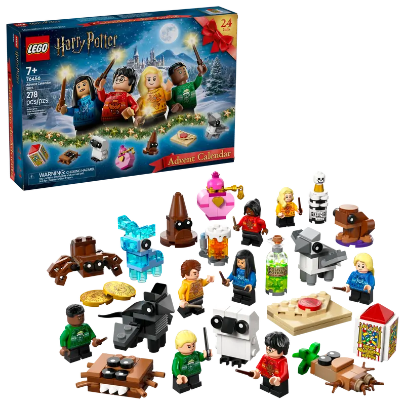 LEGO® Harry Potter™ Advent Calendar 2025 (76456) packaging comes with 24 gifts