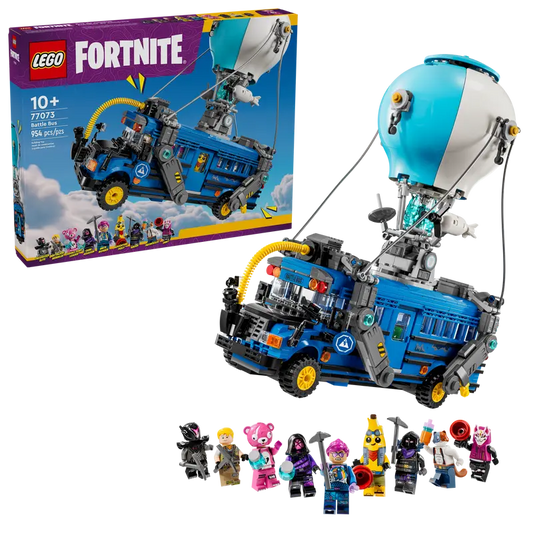 LEGO Fortnite Battle Bus 77073 with packaging