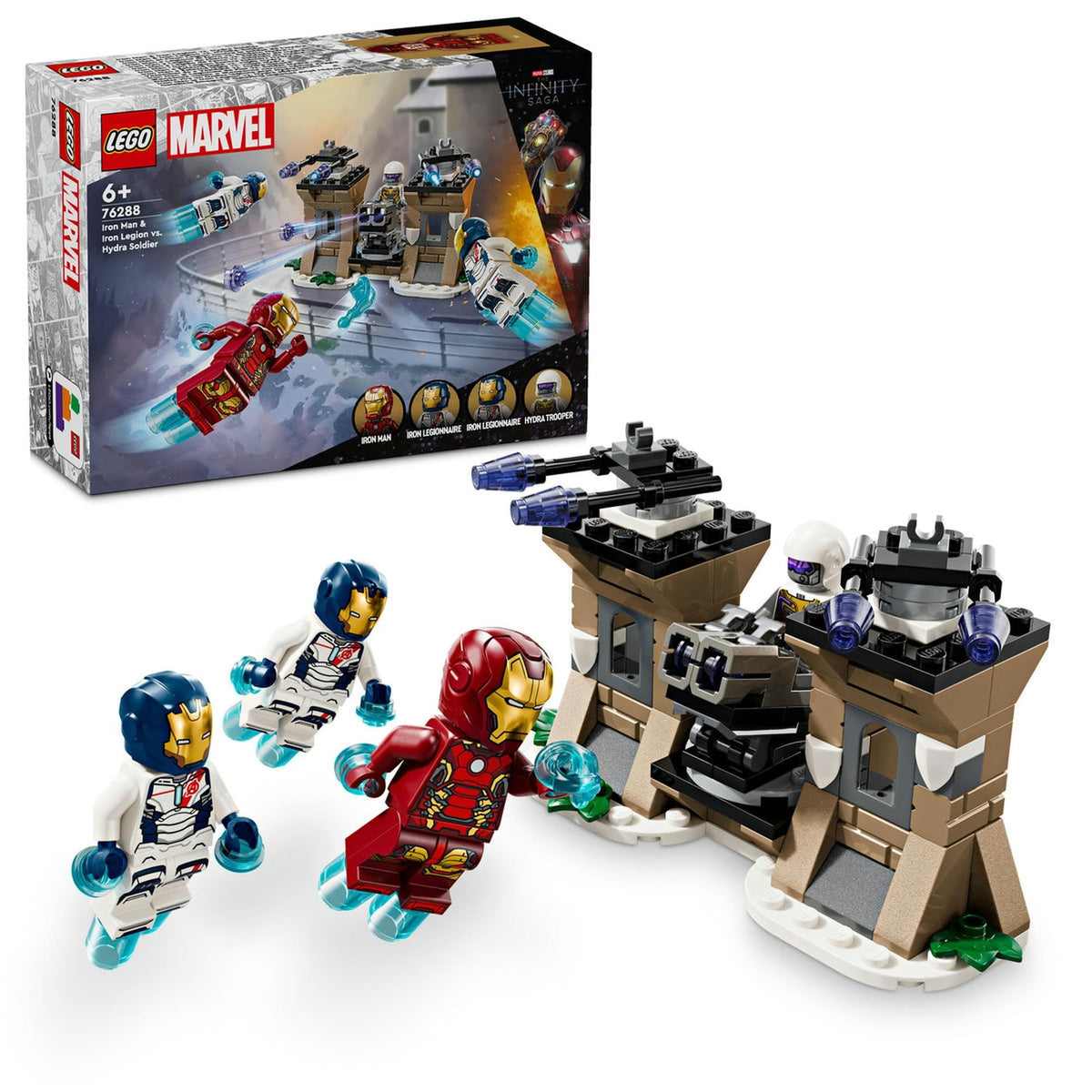 LEGO® Super Heroes Marvel Iron Man & Iron Legion vs. Hydra Soldier 76288