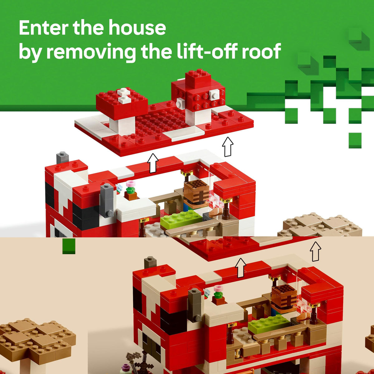 LEGO Minecraft The Mooshroom House 21270