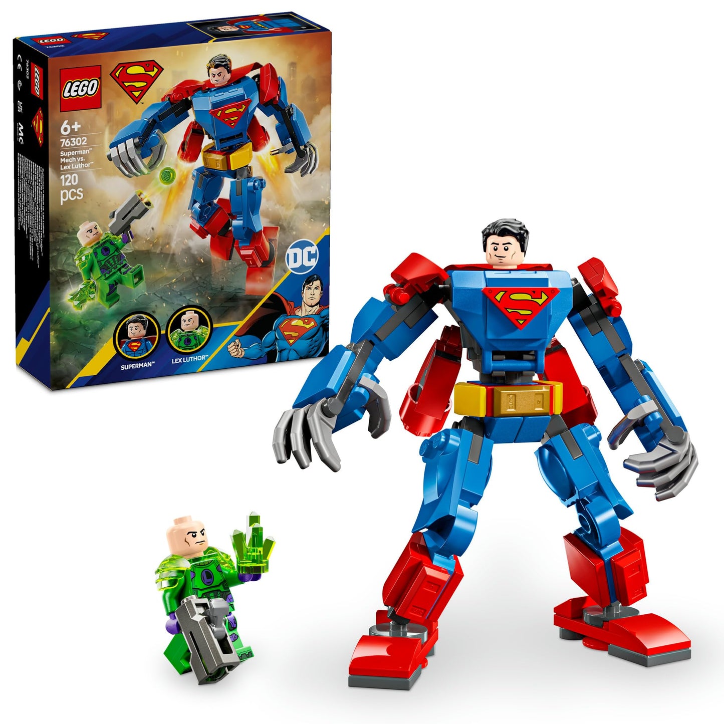 LEGO DC Superman Mech vs. Lex Luthor, Super Hero 76302
