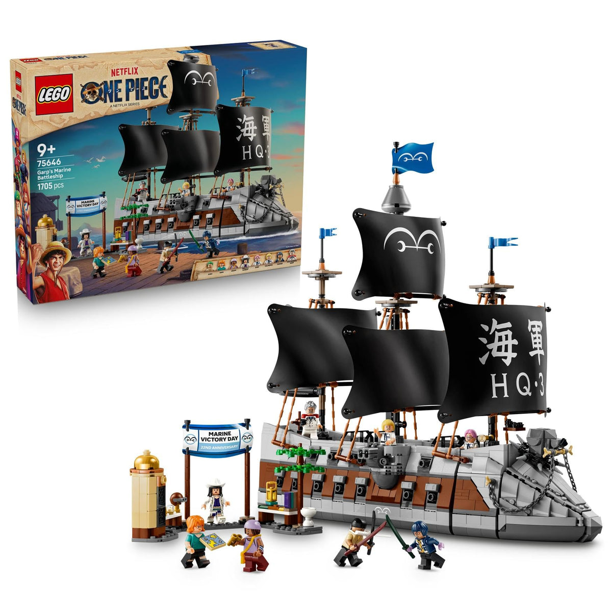 LEGO One Piece General Garp Navy Battleship 75646