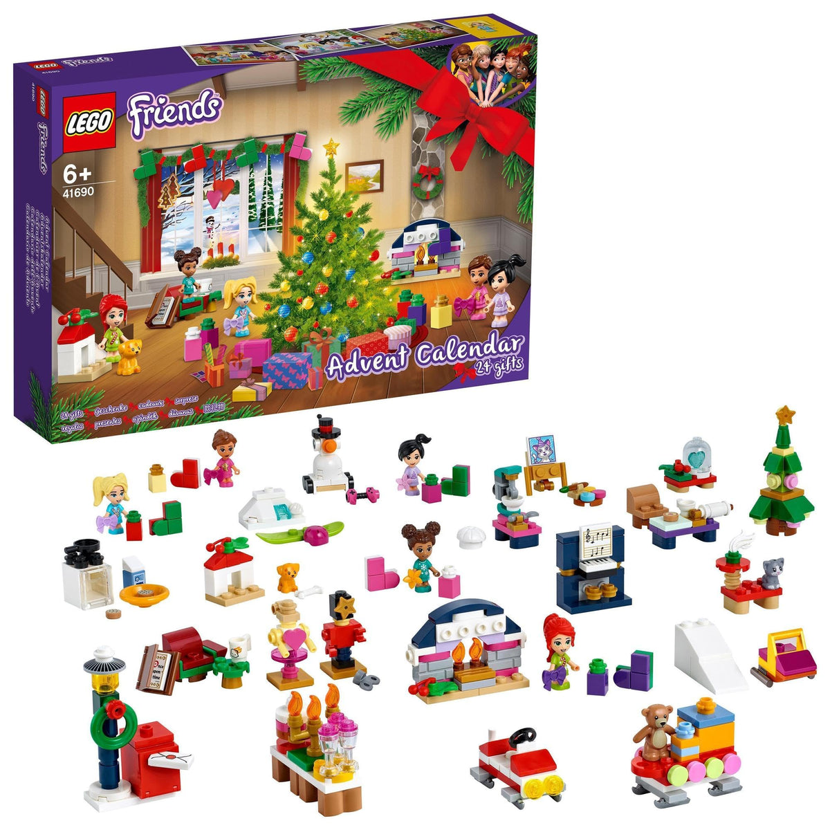 LEGO® Friends Advent Calendar 41690 Building Kit;Christmas Countdown for Creative Kids