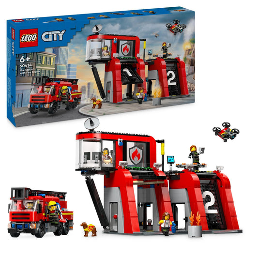 LEGO® City Fire Station with Fire Engine 60414