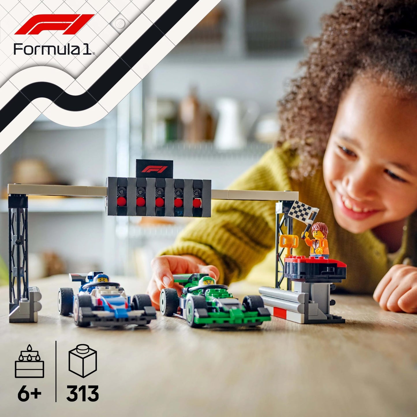 LEGO City F1 Grid with VCARB & Sauber Race Cars 60474