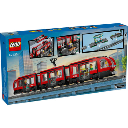 LEGO® City Downtown Tram and Station 60423