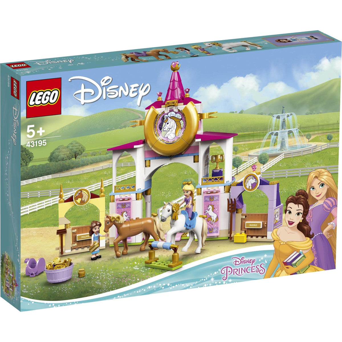 LEGO Disney Princess Belle and Rapunzel's Royal Stables 43195