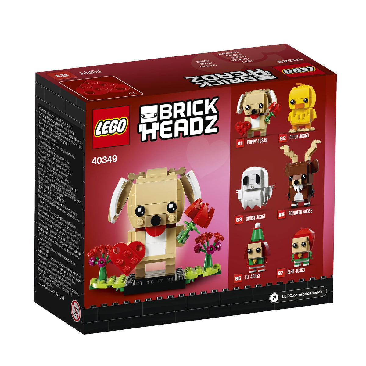 LEGO BrickHeadz Valentine's Puppy 40349