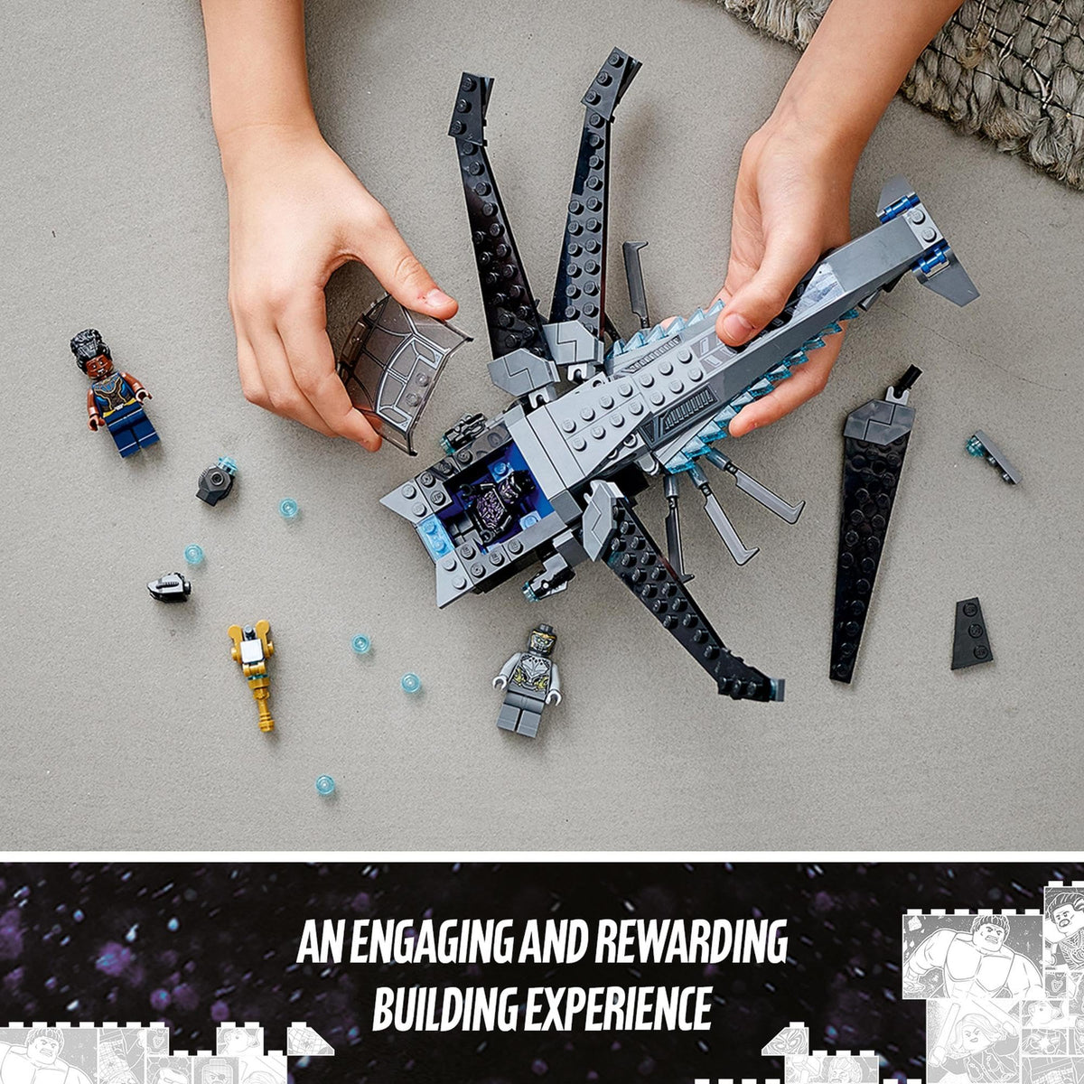 Lego® Super Heroes Marvel Black Panther Dragon Flyer 76186 Building Kit Toy; Create The Final Battle Scene from Avengers: Endgame