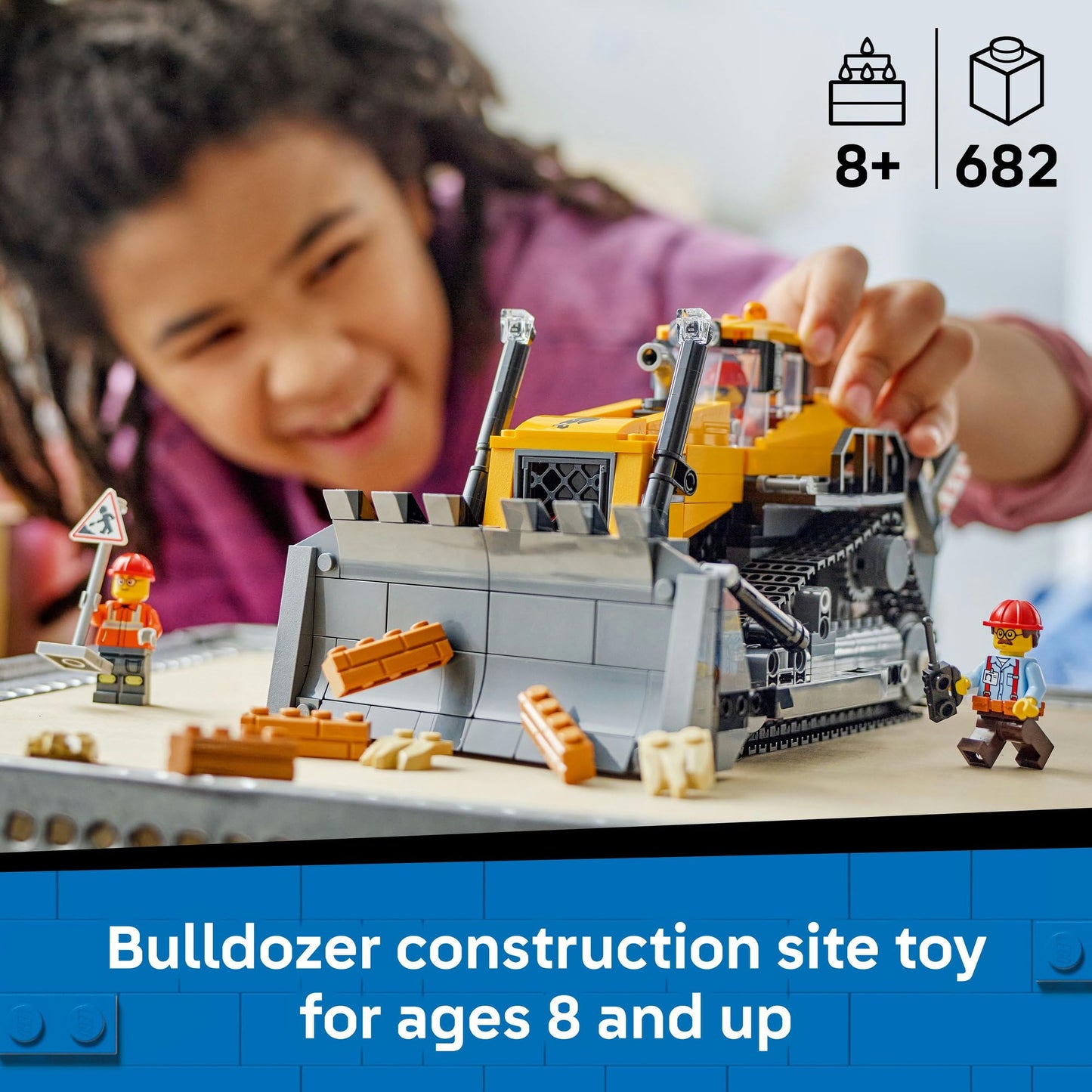LEGO City Yellow Bulldozer 60466