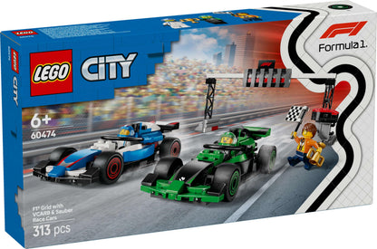 LEGO City F1 Grid with VCARB & Sauber Race Cars 60474